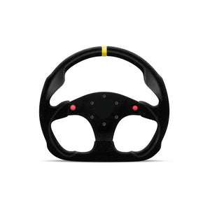 MOD.30B 320mm/12.6&quot; Steering Wheel Original Racing Wheel Accessory Black Suede with Buttons for MOMO