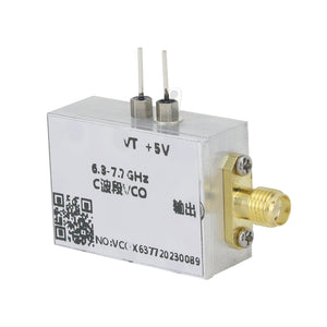 QM-VCO6377C 6.3-7.7GHz Signal Source C-Band VCO Sweep Generator RF Point Frequency Source Module