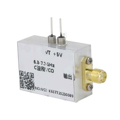 QM-VCO6377C 6.3-7.7GHz Signal Source C-Band VCO Sweep Generator RF Point Frequency Source Module