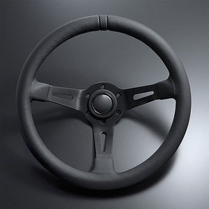 FULL SPEED BLACK 328mm/12.9&quot; Steering Wheel Original Racing Wheel Video Game Accessory for MOMO