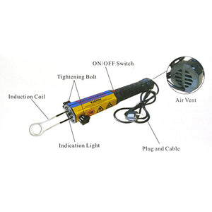 KIA-1100W Plus 110V Mini Nut Heater Portable Induction Heater Flameless Heating System with 3 Coils