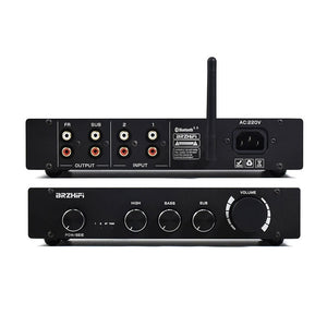 BRZHIFI L1B Frosted Black Pure Class A 2.0/2.1 Channel HiFi Audio Power Amplifier Bluetooth5.0 Input