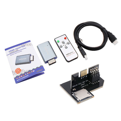 Bitfunx NGC HDMI Adapter NGC to HDMI Adapter + SD2SP2 PRO Adapter for all Gamecube Game Consoles