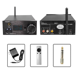 J3 Bluetooth Audio Decoder Wireless Receiver DAC 9038 Optical Fiber Coaxial Power Amplifier without USB Input