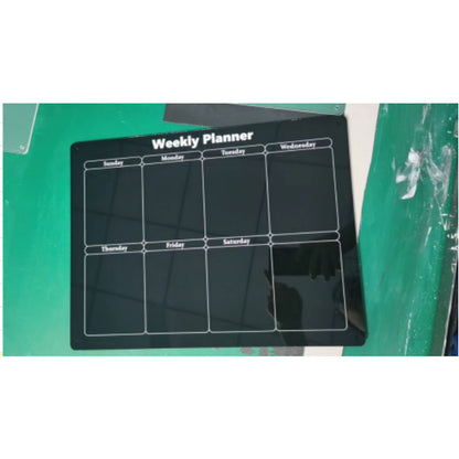 Acrylic Calendar Whiteboard Magnetic Monthly Calendar for Fridge and Weekly Planner Whiteboard