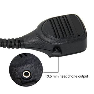 XIERDE Walkie Talkie Microphone Shoulder Mic Walkie Talkie Mic for Hytera PD700G/PD780G/PD980/PT785
