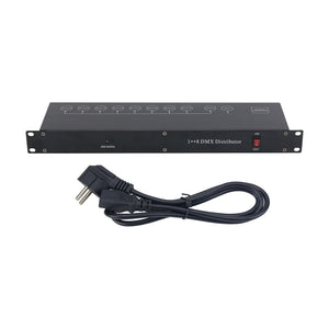 DMX512 8CH DMX Distributor DMX Amplifier DMX Splitter (Standard Version) for Stage Lights PAR Beams
