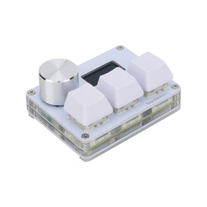 SayoDevice O3C OSU White Custom Keyboard Gaming Keyboard Rapid Trigger with Magnetic White Switches