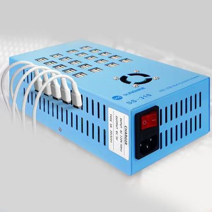 SS-310 40 Ports USB Adapter Multi-function Practical Adapter PD QC3.0 Fast Charging for Cellphone and Tablet PC Repair