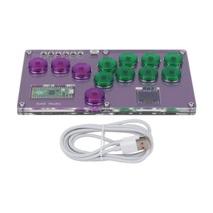 Solid Studio Arcade Controller Game Controller Fight Stick Suitable for Hitbox KOF Street Fighter 6