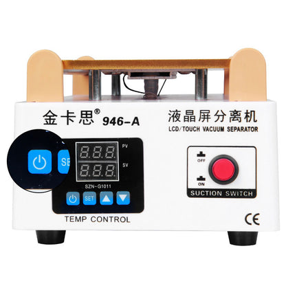 946-A Plastic Shell Cellphone LCD/Touch Vacuum Screen Separator with LED Display and Independent Temperature Control