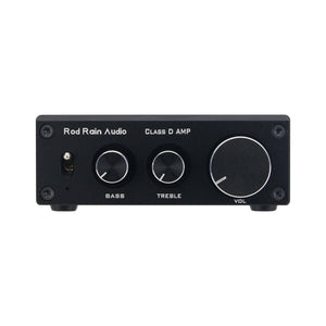 Black 12070 Dual 80W Output Digital Class D Audio Power Amplifier MA12070 with Treble and Bass Adjustment