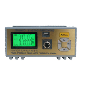 T-686 Low Internal Resistance Tester High Precision Micro Ohm Resistance Measurement Analyzer with 2.4-inch LCD Screen