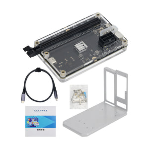 Graphics Card Dock External GPU Dock Set with 60cm/23.6&quot; USB4 Data Cable and White Bracket for FLEX