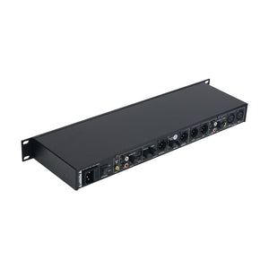 Black FX8 Preamplifier Multiple Audio Transmission Karaoke Reverb Effect Controller with USB Playing Function