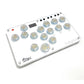 Sallybox Plus 15-Button Arcade Controller Mini Fight Stick with White Keycaps and Layout for Hitbox