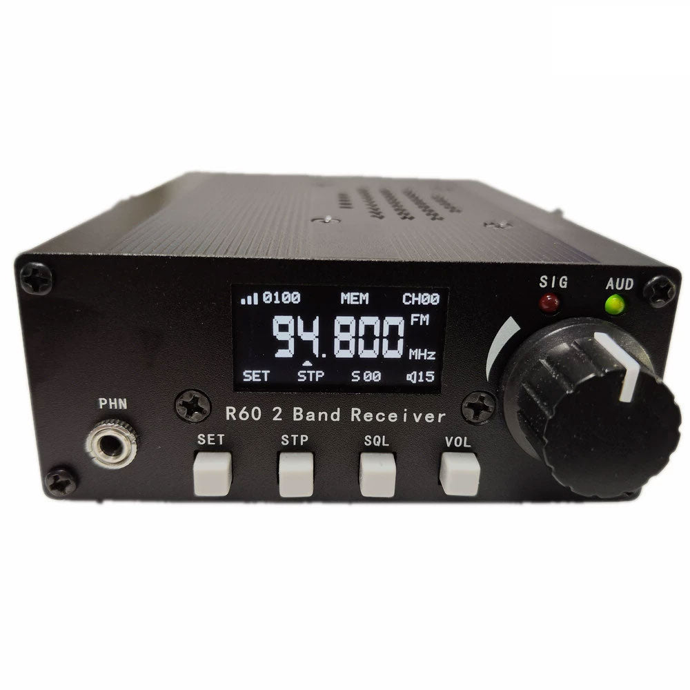HamGeek R60 2 Band Receiver Kit FM Radio Receiver Aviation Band Receiver PLL Receiver Kit for DIY Use