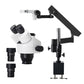 High Resolution 7X - 45X Zoom Stereo Trinocular Microscope + Flexible Stand + 32mm Column for Maintenance and Repair