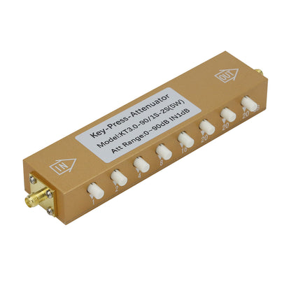 5W SMA - KK Type 0-90dB 0-3GHz RF Adjustable Attenuator High Quality Digital Step RF Attenuator