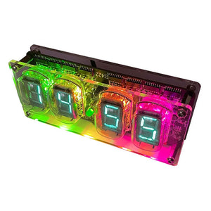 Finished EI422 4-Bit WiFi Timing Fluorescent Tube Clock Built-in Bluetooth Speaker Nixie Tube Clock Support Remote Control