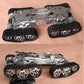 E-Robot Unassembled Metal Tracked Robot Tank Chassis WiFi Shock-Absorbing Intelligent Tank Chassis 6-12V