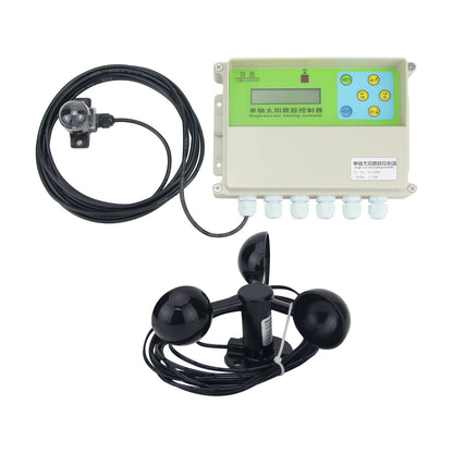 XMYC-1 Single Axis Solar Tracker Controller 12-24V Solar Panel Tracker with Wind Speed Sensor