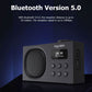 Inscabin P2 DAB/DAB+/FM Digital Radio Portable Wireless Speaker Radio Supports Alarm Clock Snooze