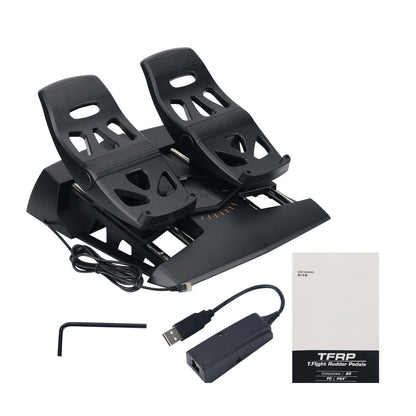 Original TFRP Flight Rudder Pedals Flight SIM Rudder Pedals Video Game Accessory for Thrustmaster