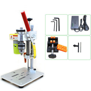 Mini Bench Top Drill Press Desktop Drilling Machine with B10 Drill Chuck for Metal Wooden Jade DIY