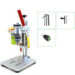 Mini Desktop Drilling Machine Bench Top Drill Press with B10 Drill Chuck for Metal Wooden Jade DIY