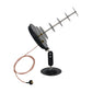 Optimized 2.4G Handmade High Gain Low Standing Wave Circular Yagi Directional Antenna WiFi Signal Amplifier