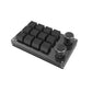 12-Key Custom Keyboard Small Keyboard with Black Keycaps Suitable for Gamers Song Lovers &amp; Designers