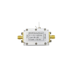 1.1GHz-1.62GHz RF Low Noise Amplifier Module 38.5dB High Gain LNA for GPS/BD/GLONASS (DC Power Supply)