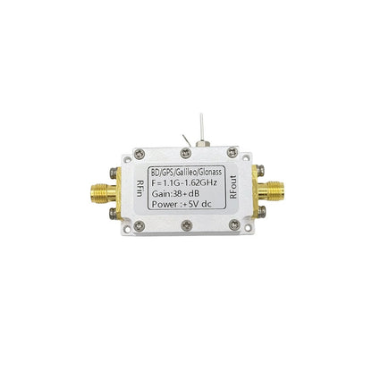 1.1GHz-1.62GHz RF Low Noise Amplifier Module 38.5dB High Gain LNA for GPS/BD/GLONASS (DC Power Supply)