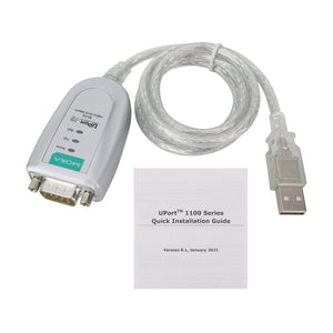 MOXA UPORT 1110 One-Port RS232 to USB Adapter Cable RS232 to USB Converter Original Product