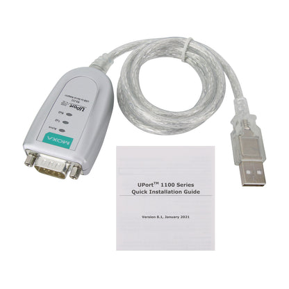 MOXA UPORT 1110 One-Port RS232 to USB Adapter Cable RS232 to USB Converter Original Product