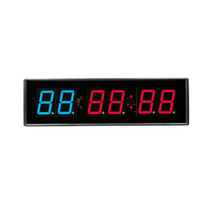 2.3&quot; 6-Digit Gym Timer Clock Interval Timer with Buzzer Remote Control for Boxing Exercises Games
