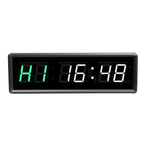 1.5&quot; 6-Digit LED Gym Timer Clock Interval Timer with Remote Control for Gym and Meeting Room