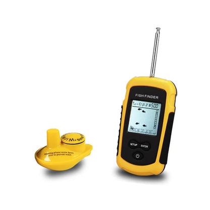 FFCW1108-1 120M/393.7FT Sonar Fish Finder Portable Fish Finder with Color Screen and Wireless Sensor