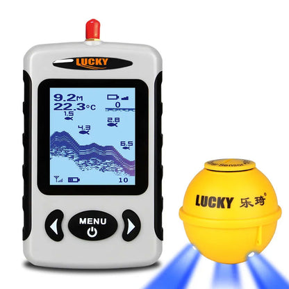 FFW718LA 150M/492.1FT Wireless Sonar Fish Finder with Wireless Sensor Supports 45M/147.6FT Depth