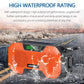 5000mAh EU Orange Emergency Radio FM AM Radio with Solar Power Charging Flashlight Compass Alarm