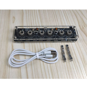 IN-8 Basic Version Nixie Tube Clock Base with Colon Tube for 6-bit Glow Tube Clock USB Type-C 5V