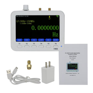 FC-4000 50Hz-4GHz RF Frequency Meter for Generator Portable Frequency Counter w/ 5&quot; Color Display