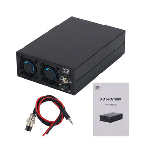 XDT-PA100X 100W 1.8MHz-30MHz Shortwave Power Amplifier with 3pcs Low-pass Filter for XIEGU-X6100 Radio