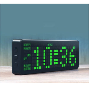 Waveshare Pico-Clock-Green-EN Creative High Precision Multifunctional LED Matrix Digital Electronic Clock for Raspberry Pi Pico