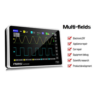 FNIRSI-1013D 100MHz 1GSa/s Tablet Oscilloscope 2 Channel Oscilloscope 7&quot; Touch Screen + P4100 Probe