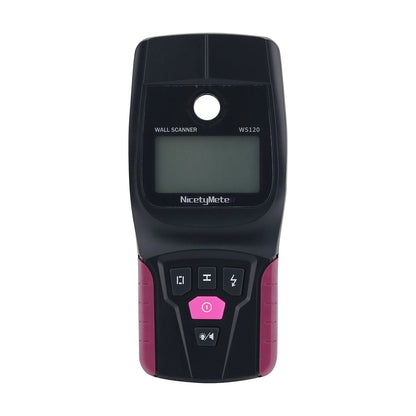 WS120 (WS-120) Wall Scanner Digital Stud Finder Detects Live Wires Water Pipes and Metal Materials