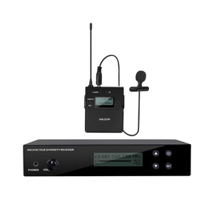 ANLEON B1 566 - 608MHz Wireless IEM System Transmitter and Receiver DC12V/300mA Support 100-meter Transmission