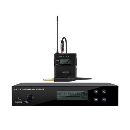 ANLEON B1 566-608MHz Audio Guitar Wireless System Transmitter and Receiver for Guitar/Electronic Bass