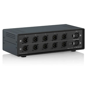 MC105-5M 1-In-5-Out XLR Balanced Passive Selector Type-C 5VDC Audio Switcher 5-Channel Splitter